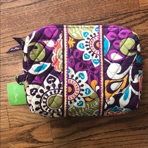 Vera Bradley Large Cosmetic Bag with Liner Plum